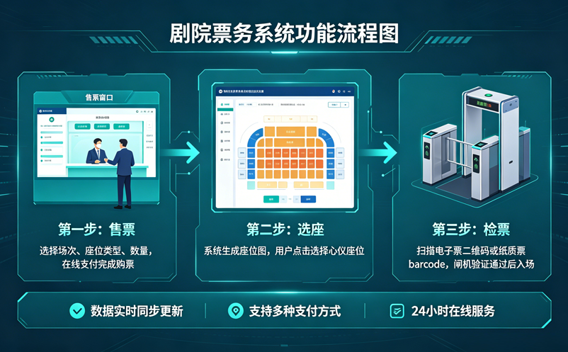 智慧剧院怎么搭建?一套剧院票务系统实现售票、选座、检票一体化 智慧剧院怎么搭建?一套剧院票务系统实现售票、选座、检票一体化