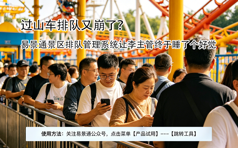过山车排队又崩了?易景通景区排队管理系统让李主管终于睡了个好觉