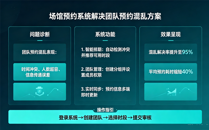 场馆预约系统如何解决团队预约混乱的问题